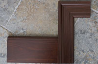 Sample of Dark Brown wood trim by Countrywood