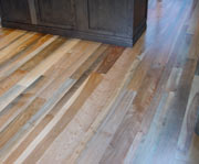 Flooring from water salvaged hardwood